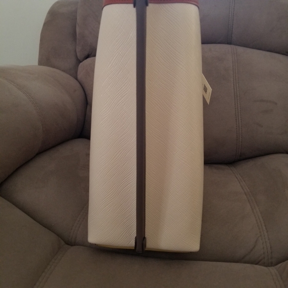 TORY BURCH COLOR BLOCK PERRY TRIPLE COMPARTMENT TOTE - Picture 9 of 14